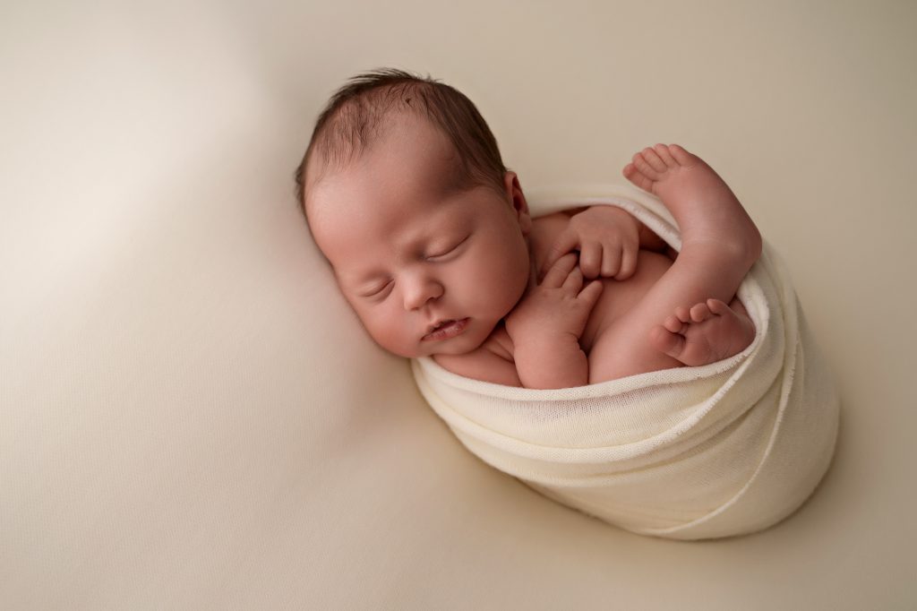 baby tijdens fotoshoot